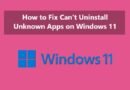 How to Fix Can’t Uninstall Unknown Apps on Windows 11