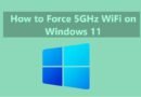 How to Force 5GHz WiFi on Windows 11