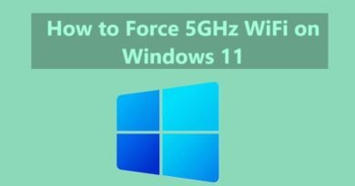 How to Force 5GHz WiFi on Windows 11