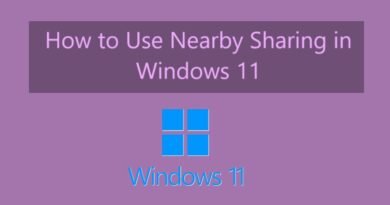 How to Use Nearby Sharing in Windows 11