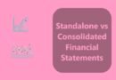 Standalone vs Consolidated Financial Statements vector