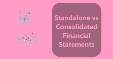 Standalone vs Consolidated Financial Statements vector