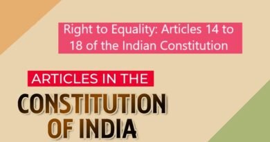 Right to Equality: Articles 14 to 18 of the Indian Constitution