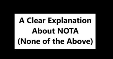 A Clear Explanation About NOTA (None of the Above)