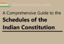 A Comprehensive Guide to the Schedules of the Indian Constitution