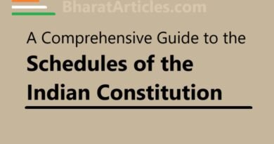 A Comprehensive Guide to the Schedules of the Indian Constitution