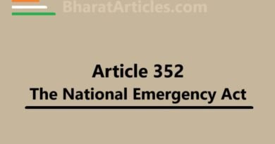 Article 352 is the National Emergency Act