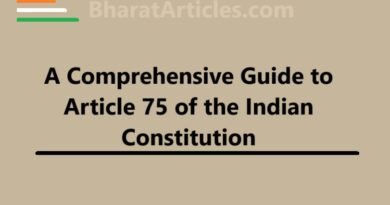 A Comprehensive Guide to Article 75 of the Indian Constitution