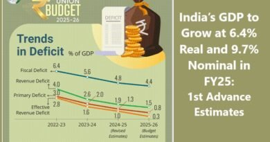 India’s GDP to Grow at 6.4% Real and 9.7% Nominal in FY25: 1st Advance Estimates