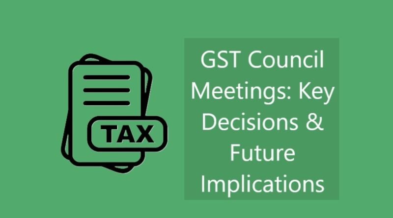 GST Council Meetings: Key Decisions & Future Implications