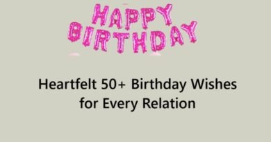 Heartfelt 50+ Birthday Wishes for Every Relation