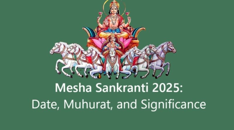 Mesha Sankranti 2025: Date, Muhurat, and Significance