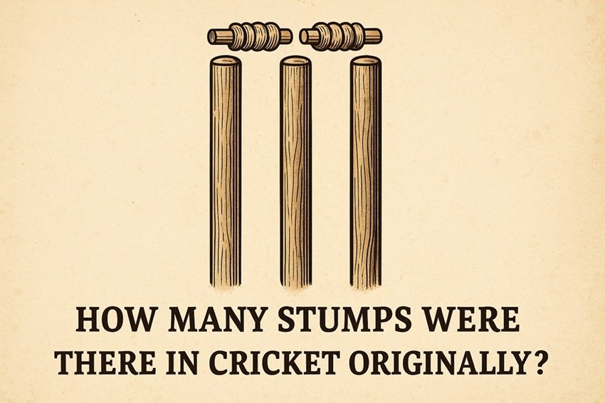 How many stumps were there in cricket originally?