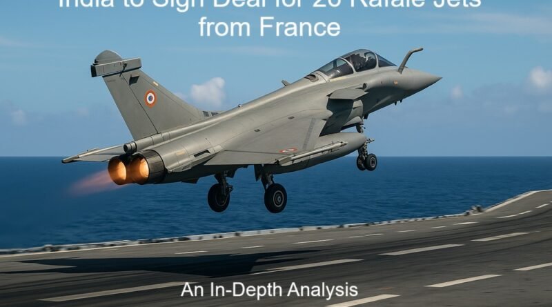 India to Sign Deal for 26 Rafale Jets from France: An In-Depth Analysis