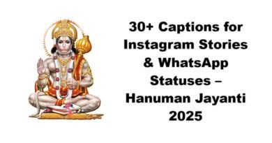 30+ Captions for Instagram Stories & WhatsApp Statuses – Hanuman Jayanti 2025