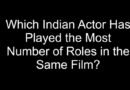 Which Indian Actor Has Played the Most Number of Roles in the Same Film?