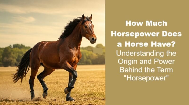 How Much Horsepower Does a Horse Have? Understanding the Origin and Power Behind the Term "Horsepower"