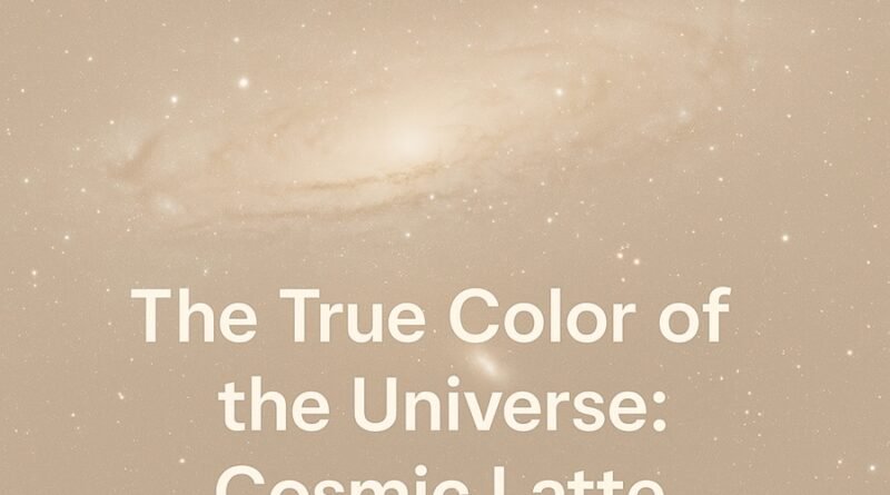 What Is the True Color of the Universe?