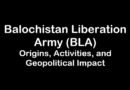 Balochistan Liberation Army (BLA): Origins, Activities, and Geopolitical Impact