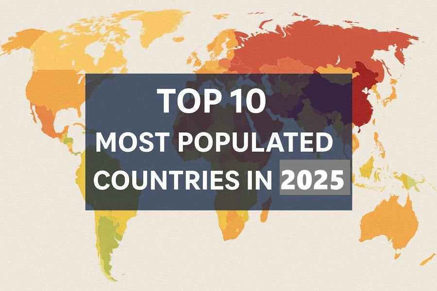 Top 10 Most Populated Countries in World 2025