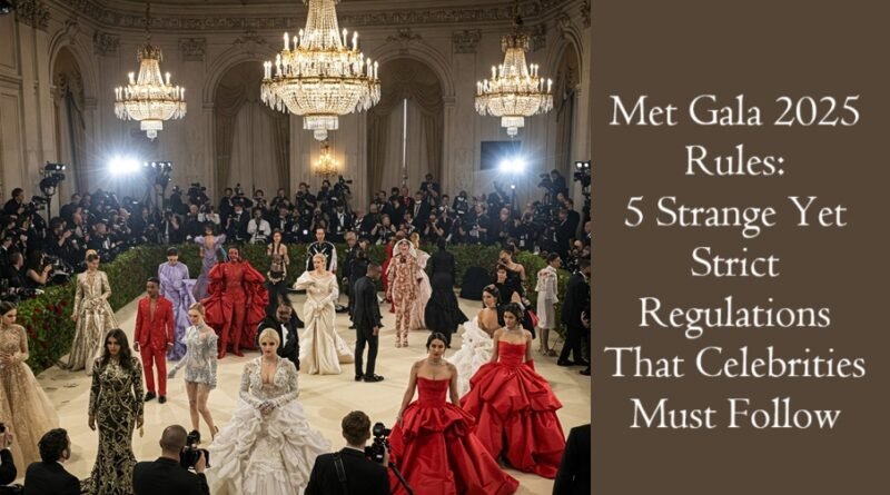 Met Gala 2025 Rules: 5 Strange Yet Strict Regulations That Celebrities Must Follow