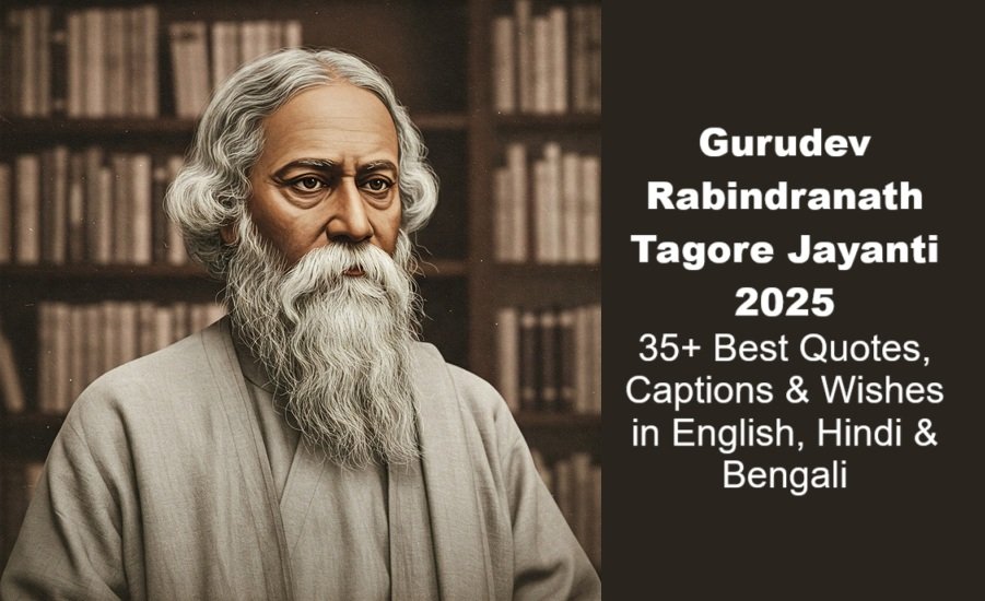 Gurudev Rabindranath Tagore Jayanti 2025: 35+ Best Quotes, Captions & Wishes in English, Hindi & Bengali