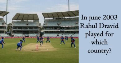 In June 2003 Rahul Dravid played for which country?