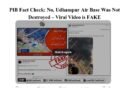 PIB Fact Check: No, Udhampur Air Base Was Not Destroyed – Viral Video is FAKE