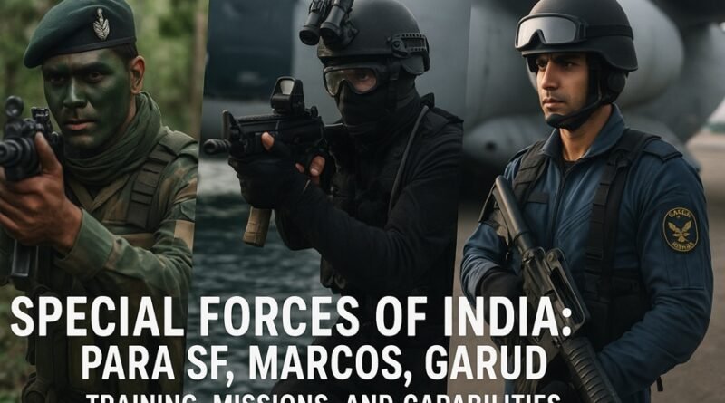 Special Forces of India: Para SF, MARCOS, Garud – Training, Missions, and Capabilities