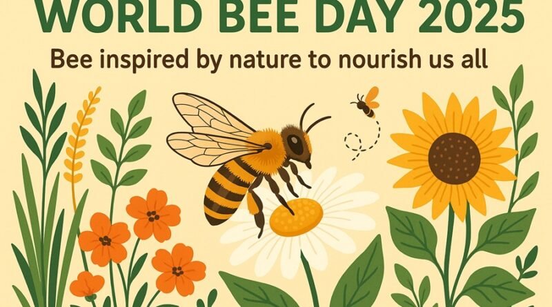 Essay on World Bee Day 2025 Theme: “Bee Inspired by Nature to Nourish Us All”