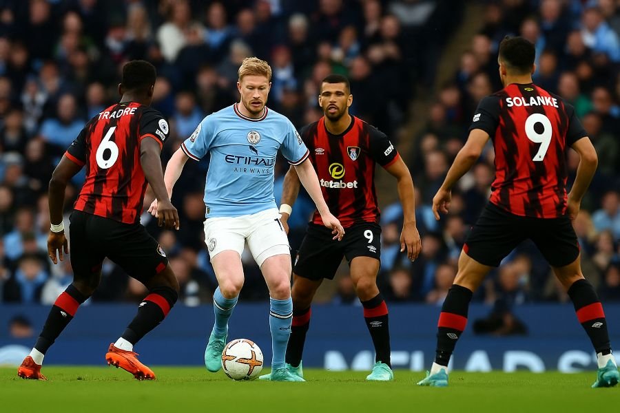 man city vs a.f.c. bournemouth timeline