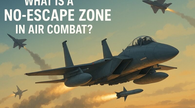 What is a No-Escape Zone in Air Combat?