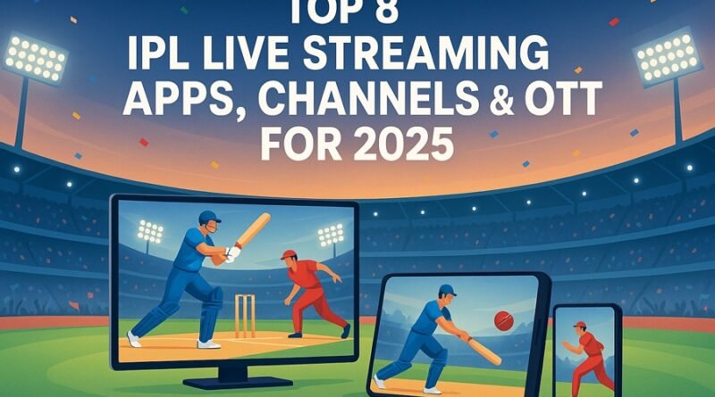 Top 8 IPL Live Streaming Apps, Channels & OTT Platforms for 2025