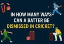 In How Many Ways Can a Batter Be Dismissed in Cricket?