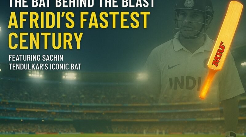 Whose Bat Did Shahid Afridi Use to Score His Fastest Century?