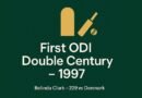 Which Cricketer Scored the First ODI Double Century in 1997?