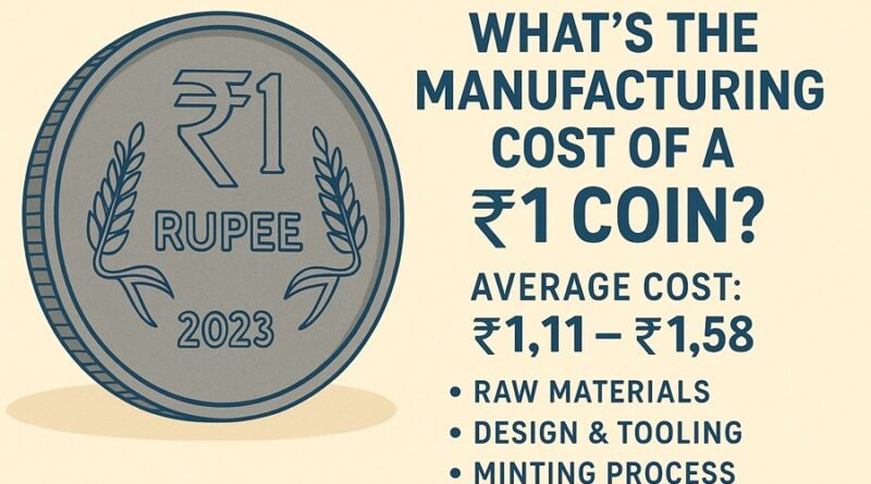 What’s the Manufacturing Cost of a ₹1 Coin in India?