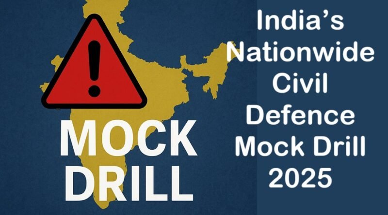 India’s Nationwide Civil Defence Mock Drill 2025