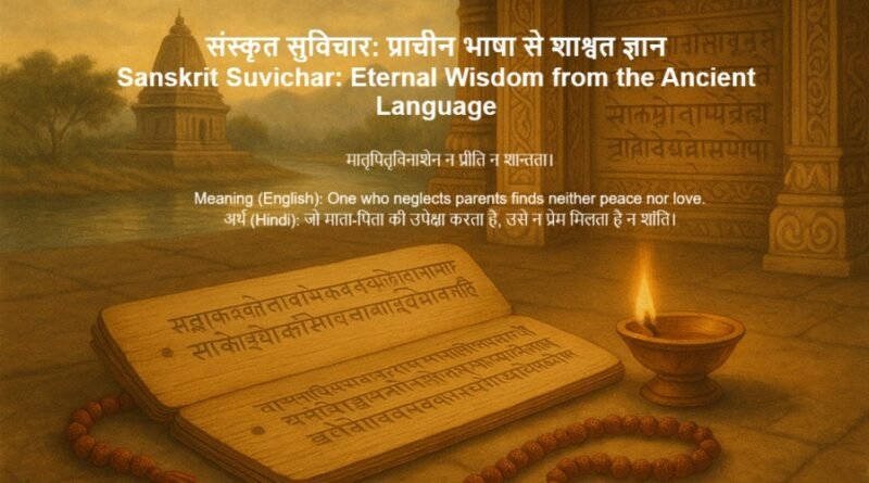 Sanskrit Suvichar: Eternal Wisdom from the Ancient Language