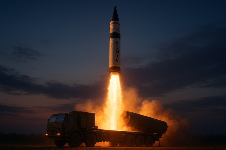 Agni-V: India’s Long-Range Intercontinental Ballistic Missile (ICBM)