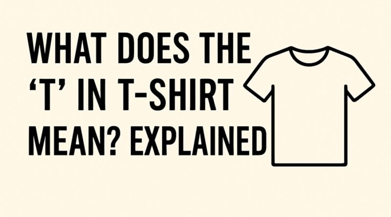 What Does the 'T' in T-Shirt Really Mean? Origin and History Explained