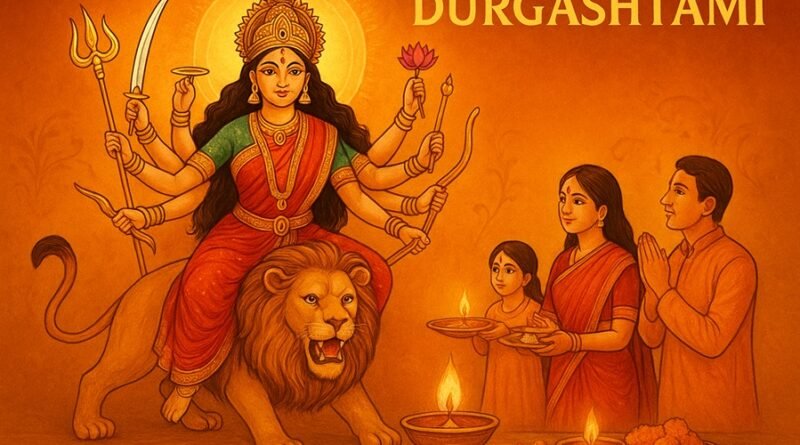 Durgashtami 2025: Date, Puja Timings, Rituals, Significance, Wishes, and Captions