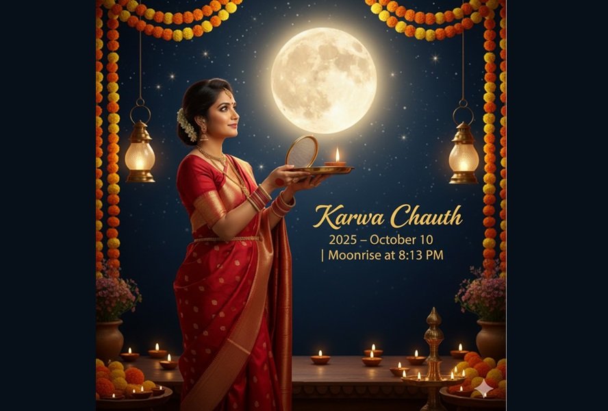 Karwa Chauth Vrat Katha (करवा चौथ व्रत कथा) – Story, Significance, and Rituals