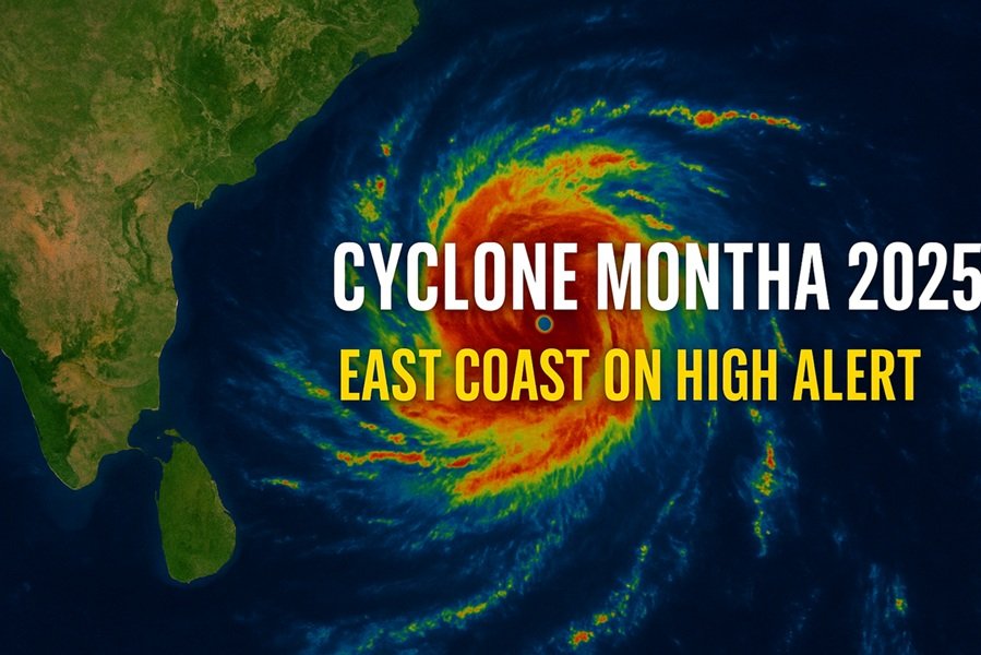 Cyclone Montha: East Coast on High Alert as Severe Storm Nears Andhra Pradesh and Odisha