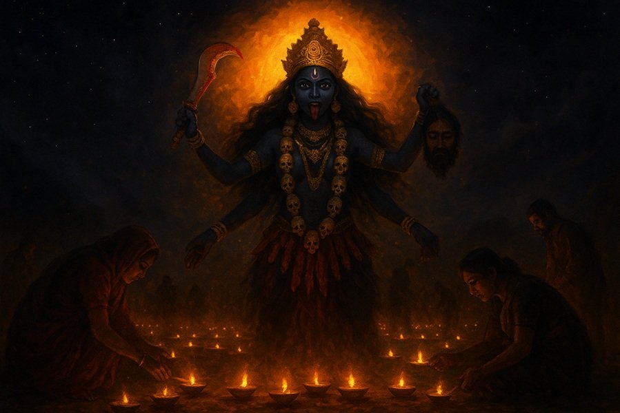 Kali Chaudas 2025: Date, Time, Puja Muhurat, Significance, and Rituals