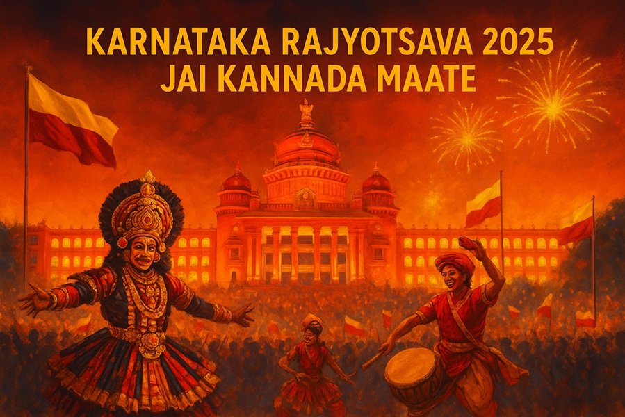 Karnataka Rajyotsava 2025: 100+ Wishes, Captions & Quotes (English, Hindi, Kannada Mix)
