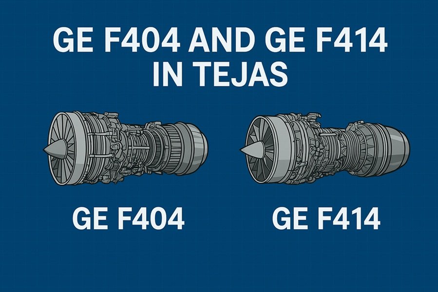 GE F404 vs GE F414 for Tejas — Complete Technical Guide, History & Operational Impact