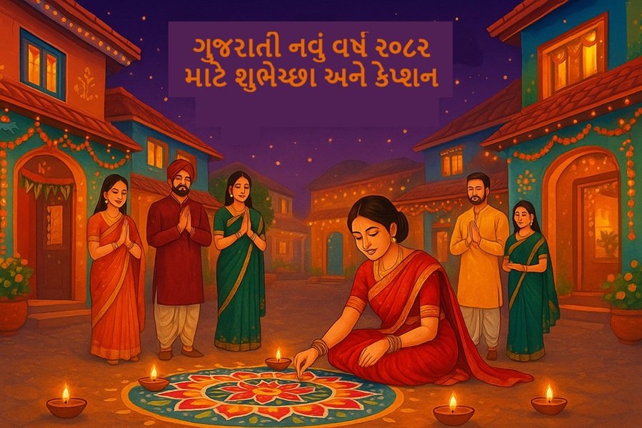 Captions & Wishes for Gujarati New Year | ગુજરાતી નવું વર્ષ ૨૦૮૨ માટે શુભેચ્છા અને કેપ્શન