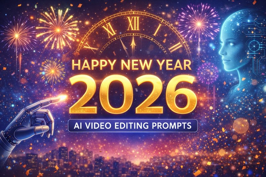 Happy New Year 2026: Best AI Video Editing Prompts to Create Stunning Festive Videos
