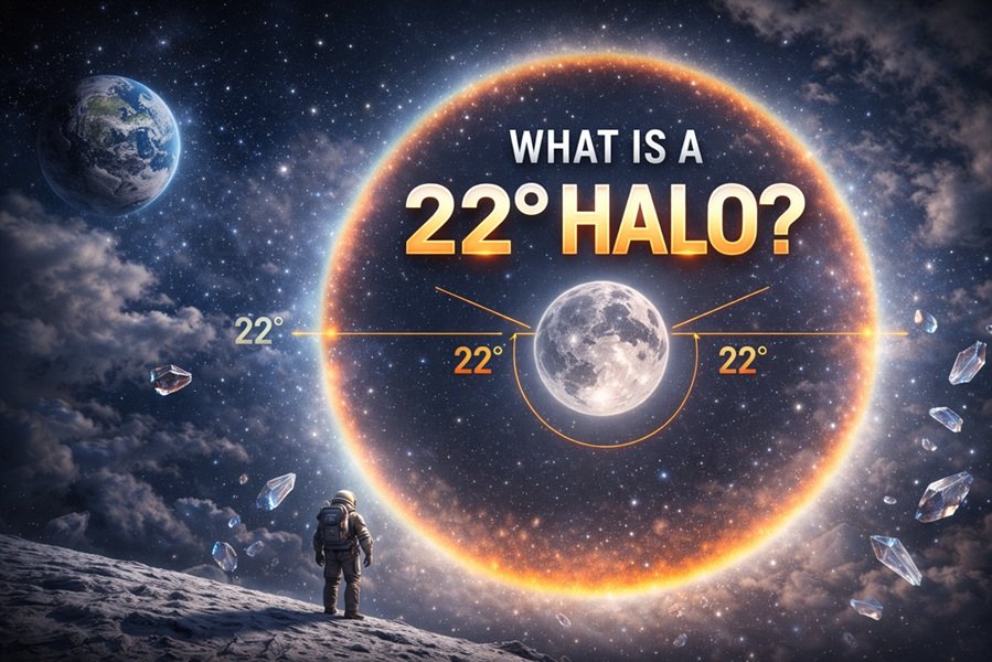 22° Halo: Meaning, Scientific Explanation, Formation Process, Myths, and Weather Significance